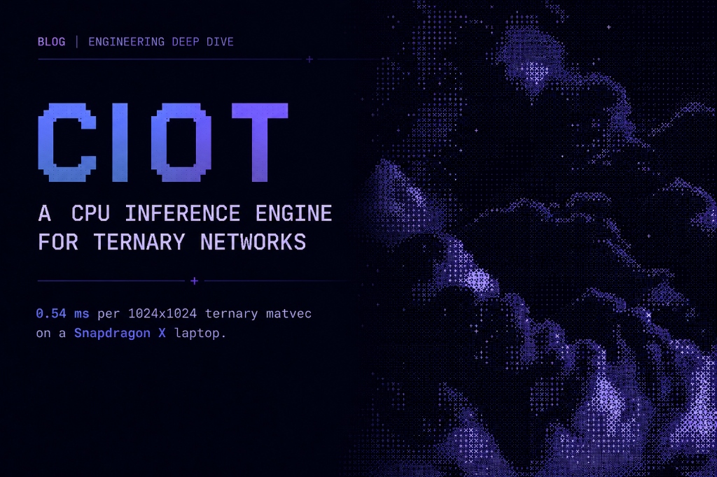 ciot: a cpu inference engine for ternary networks